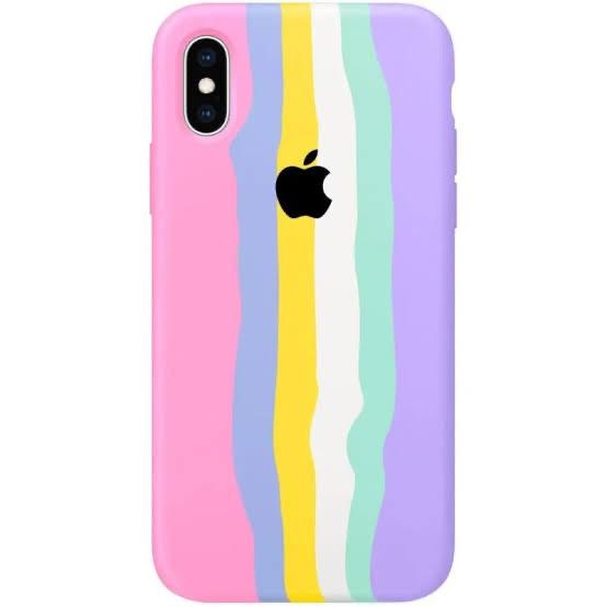 Silicone Case Strong Cases For Iphone Xr RAINBOW SILICONE CASE FOR