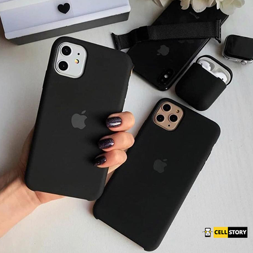 11 pro max silicone case Black
