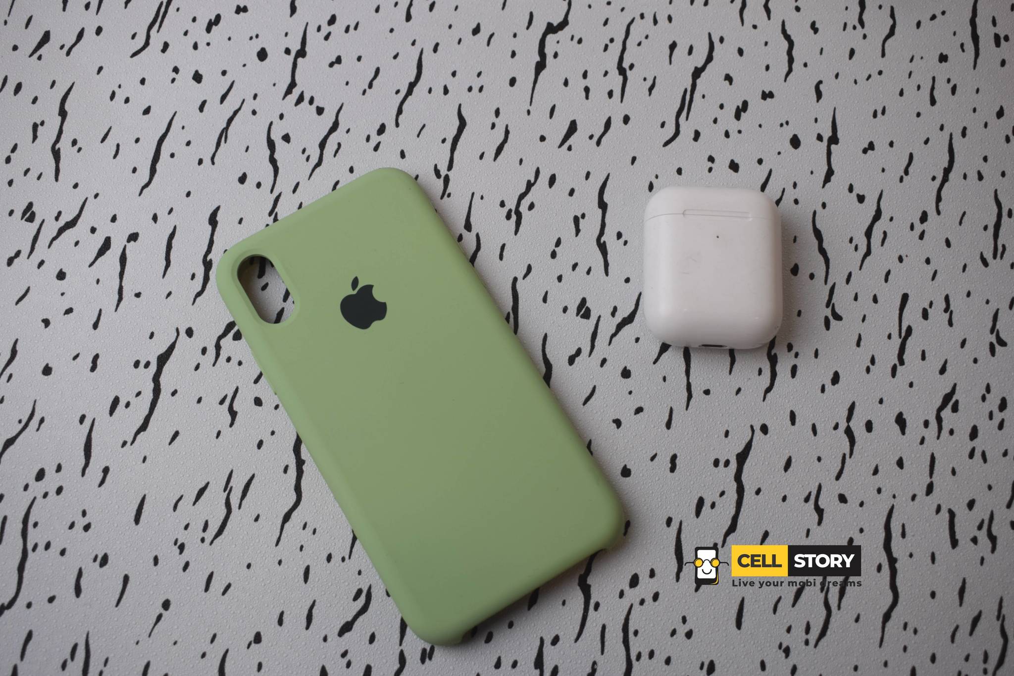 Silicone case for iphone X/xs light green