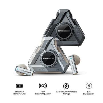 MONSTER Airmars XKT22 (Silver) True Wireless Gaming Earphones