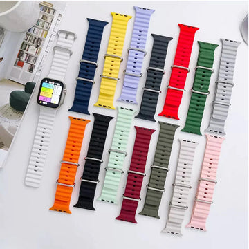 OCEAN LOOP SILICON STRAPS FOR XIAOMI REDMI SMART WATCH 3 ACTIVE, S1, S1 PRO, WATCH 2 LITE, S1 ACTIVE, WATCH 3, MI WATCH