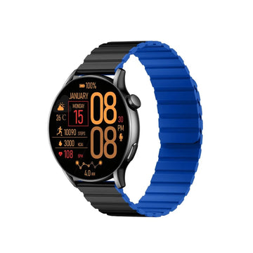 GloriMi Smart Watch M2 Max Dual Strap Black/Blue | Premium Sports Watch