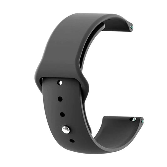 Silicone Button Style Watch Straps Compatible with Amazfit  Watches – 20mm/22mm