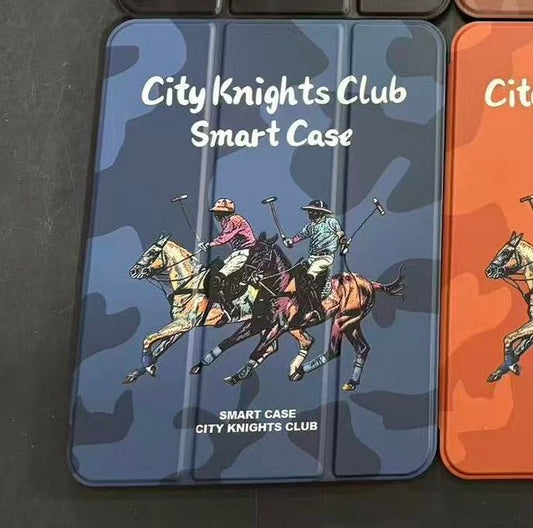 Luxury Polo Leather Smart Case – Elegant Protection for Your iPad