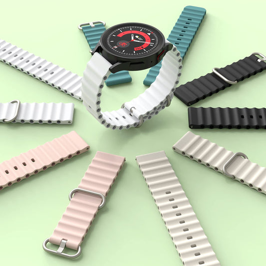 OCEAN LOOP SILICON STRAPS FOR MIBRO SMART WATCH C3, A2, GS, MIBRO LITE, WATCH 2 LITE, X1, C2, A1, MIBRO AIR, MIBRO COLOUR