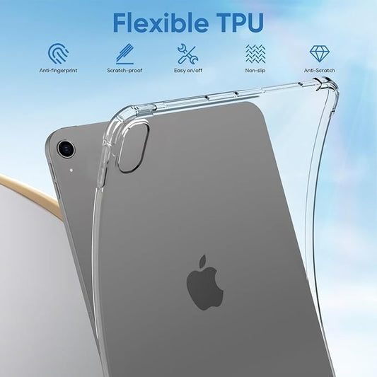 iPad Air 11 2024 / 2025 Highly Transparent TPU Full Thicken Corners Shockproof Protective Case - Transparent
