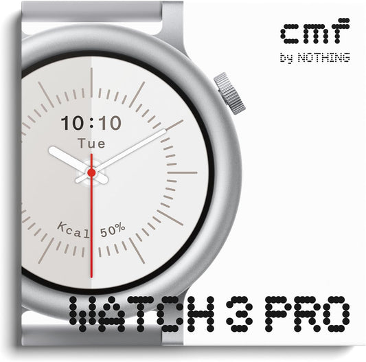 Nothing CMF Watch3 Pro Light Grey | Premium Smart Watches - Nothing