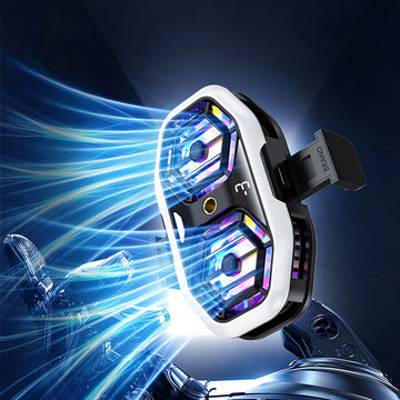 DY58 Adjustable Dual Core Suitable for Live Broadcast Semiconductor RGB Gradient Phone Cooler