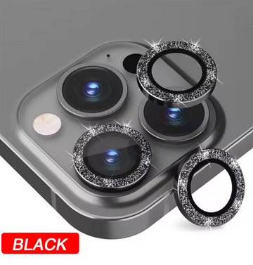 Glitter Camera Lens Protector for iPhone 15 & 16 Series – Stylish & Scratch Resistant