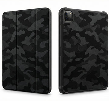 Camouflage Case with Pencil Holder for iPad Pro 12.9 (2020-2022) | Protective Smart Cover