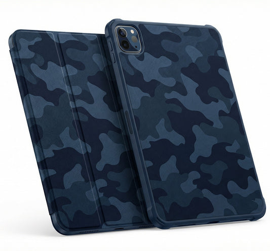 Camouflage Case with Pencil Holder for iPad Pro 11  (2024-2025) | Protective Smart Cover