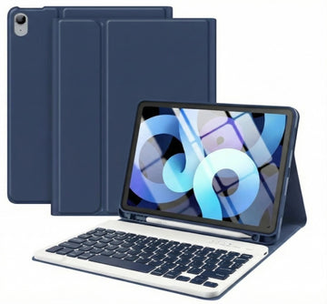 Magnetic Keyboard Case for iPad – Slim Magnetic Protective Cover with Wireless Keyboard & Pencil Holder