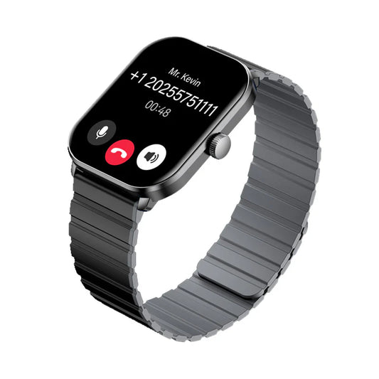 GloriMi Calling Watch GS1 Pro Dual Strap Black/Grey | Premium Smart Watches
