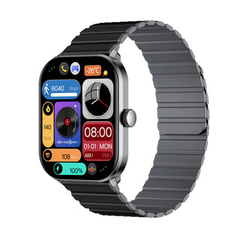 GloriMi Calling Watch GS1 Pro Dual Strap Black/Grey | Premium Smart Watches