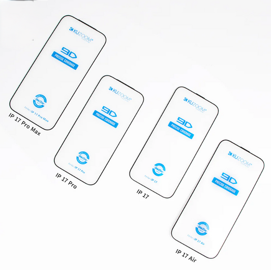 KUZOOM Screen Protectors for iPhone 17 Series – HD Clear Tempered Glass Protection