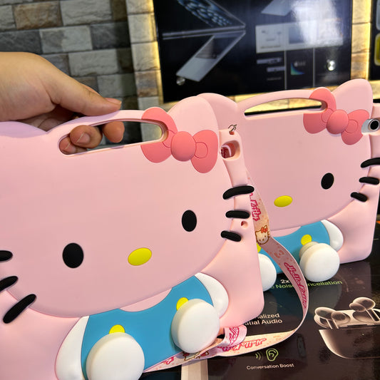 Cute Cartoon ShockProof case for iPads with Pen Slot and Optional Strap