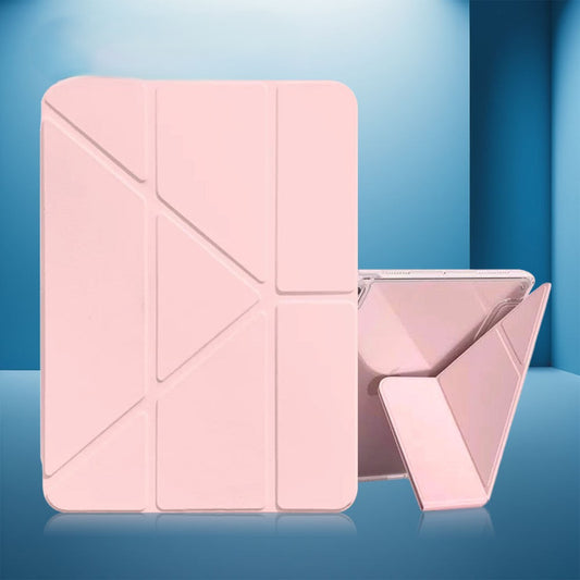 8-Fold Smart clear Back Case With Pen Slot  for iPad 10th Gen (A14) | Slim Protective Cover with Stand