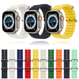 20MM OCEAN LOOP SILICON STRAPS FOR SAMSUNG WATCH 6, ACTIVE 2, WATCH 4, WATCH 5, WATCH 4 CLASSIC, WATCH ACTIVE, WATCH 3 (41MM)