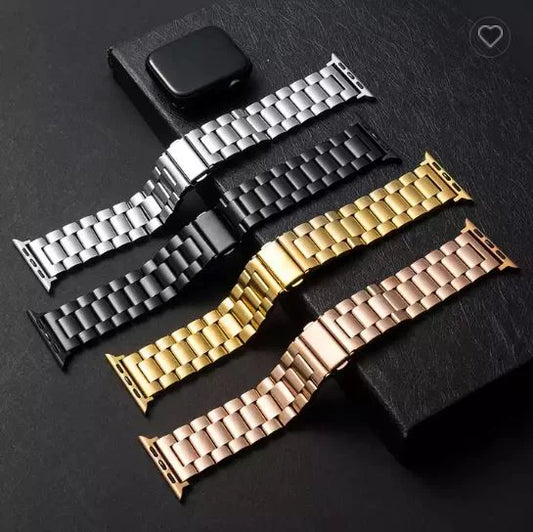 22MM ROLEX STYLE STAINLESS STEEL CHAIN STRAPS FOR AMAZFIT WATCH GTR 3 PRO, GTR 2, GTR 4, GTR 3 PRO, GTR 2 LITE, GTR, PACE