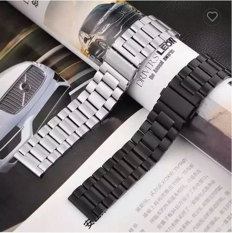 20MM ROLEX STYLE STAINLESS STEEL CHAIN STRAPS FOR REALME WATCH TECHLFE DIZO WATCH 2 AND 2 SPORTS.