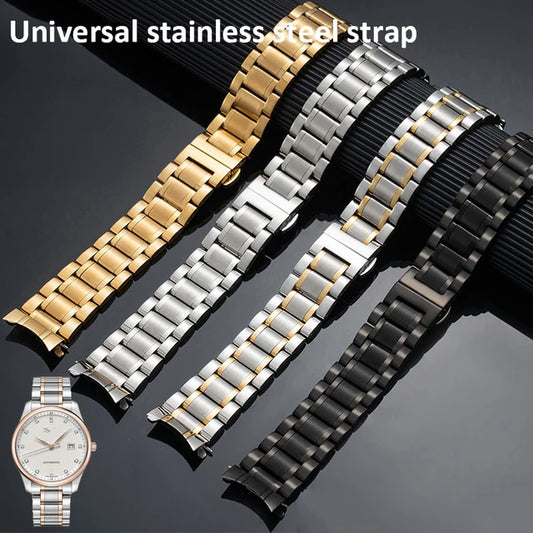 20MM ROLEX STYLE STAINLESS STEEL CHAIN STRAPS FOR  AMAZFIT WATCH GTS 2, GTS 4 MINI, GTS 4, GTS 3, BIP U, BIP S, GTS