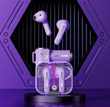 Monster Game Airmars Earphones XKT-15 Violet