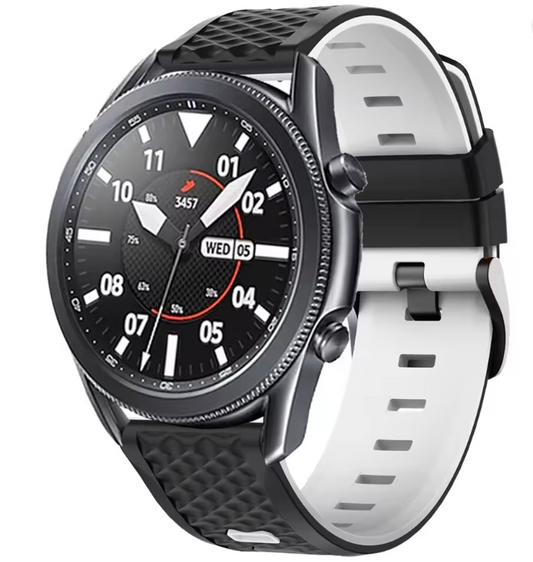 Huawei Watch Two-Tone Silicone Strap 22mm | Sporty Replacement Band