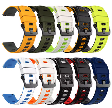 Haylou Watch Two-Tone Silicone Strap 22mm | Sporty Replacement Band