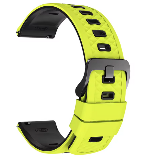 Samsung Galaxy Watch Two-Tone Silicone Strap 22mm | Sporty Replacement Band