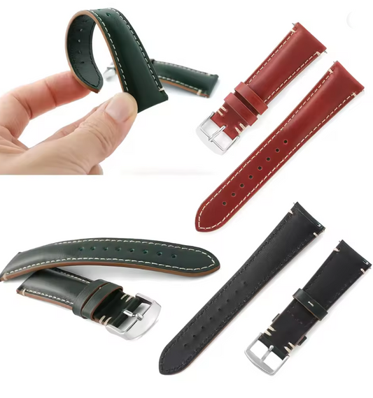 GLO[R]IMI Watch Leather Strap 20mm/22mm | Premium Replacement Band
