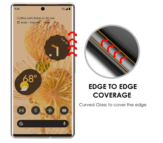 UV Tempered Glass Screen Protector for Google Pixel 7 Pro | Full-Cover Protection