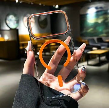 Luxury Transparent Mag Safe Hard PC Case for iPhone 17 Pro & 17 Pro Max | Clear Protection