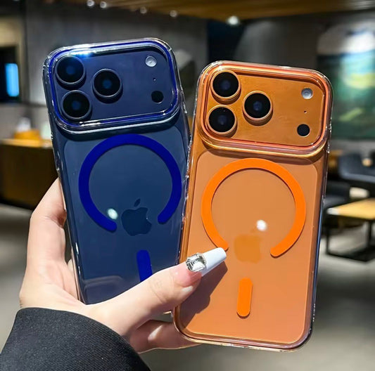 Luxury Transparent Mag Safe Hard PC Case for iPhone 17 Pro & 17 Pro Max | Clear Protection