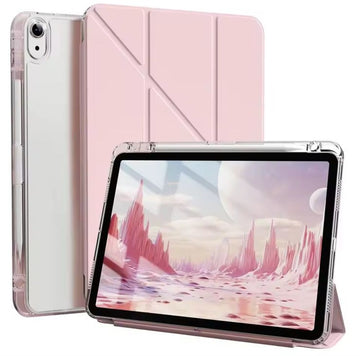 8-Fold Smart Case Clear Back With Pen slot   for iPad 11th Gen (A16) | Auto Sleep Wake | Full Protection Cover