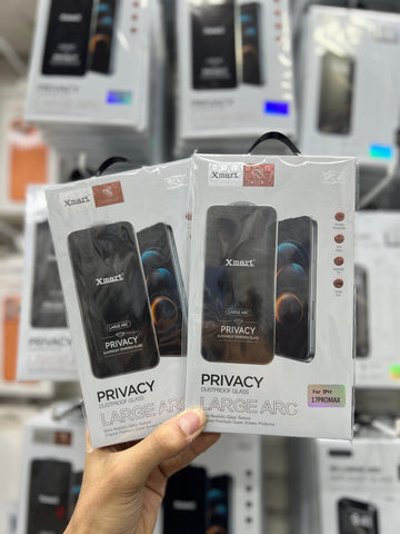 Xmart Borderless HD Privacy Glass for iPhone Series | Anti-Dust 3D Arc Screen Protector