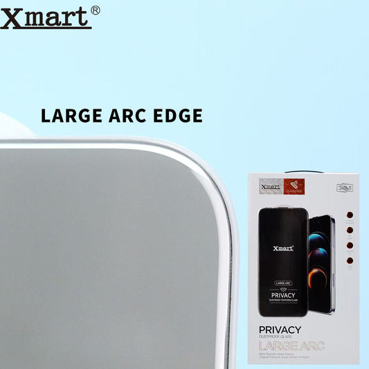 Xmart Borderless HD Privacy Glass for iPhone Series | Anti-Dust 3D Arc Screen Protector
