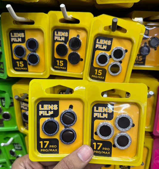Glitter Camera Lens Protector for iPhone 17 Series – Stylish & Scratch Resistant
