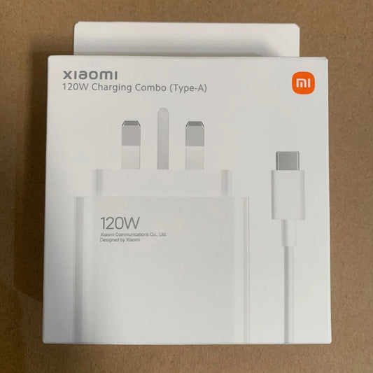Mi 120W Charger Combo (Type-A) With A to C Cable  3Pin White