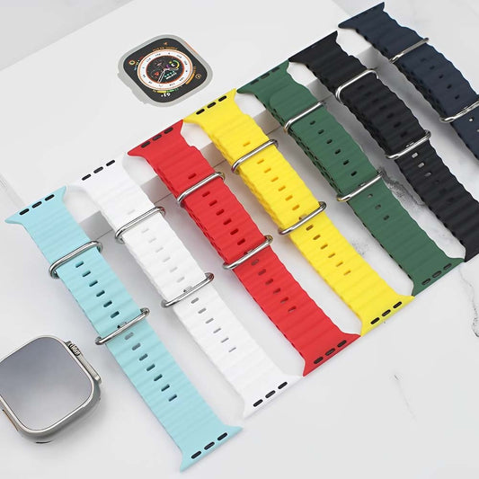 20MM OCEAN LOOP SILICON STRAPS FOR SAMSUNG WATCH 6, ACTIVE 2, WATCH 4, WATCH 5, WATCH 4 CLASSIC, WATCH ACTIVE, WATCH 3 (41MM)