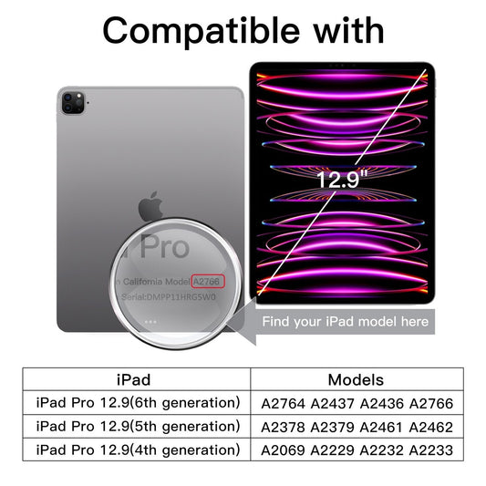 Screen Protector for iPad Pro 12.9-Inch, 2022/2021/2020/2018 (6th/5th/4th/3rd Generation)
