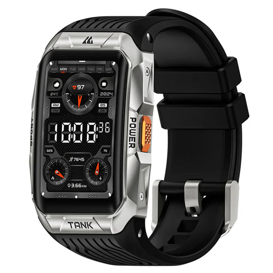 KOSPET Tank X2 Ultra GPS Smart Watch, 3D Curved Glass, Stainless Steel Unibody