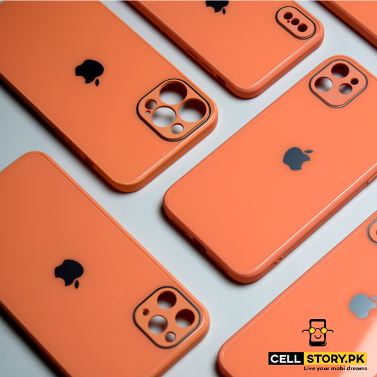 Apple logo case for iPhone models