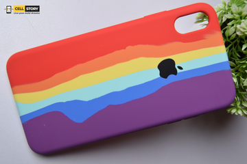 Rainbow silicone case - iphone Xs max