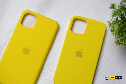 Silicone case for iPhone 12 / 12 pro - Lemon Yellow