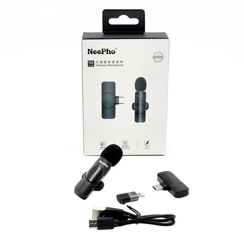 NEEPHO WIRELESS MICROPHONE WITH TYPE C AND IOS CONNECTOR