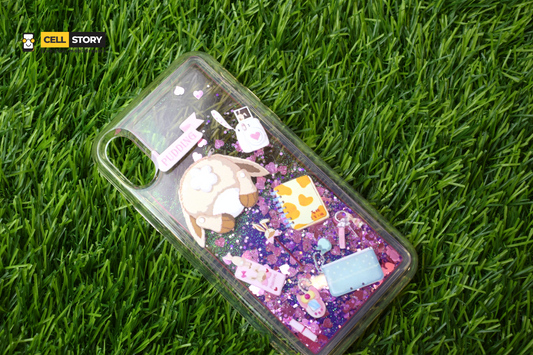 Moving glitter case for iphone x/xs