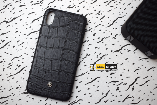 Crocodile leather case for iphone xs max