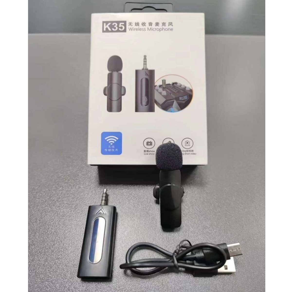 Dialog K35 K35 Noise Reduction Wireless Microphone With AUX Connector