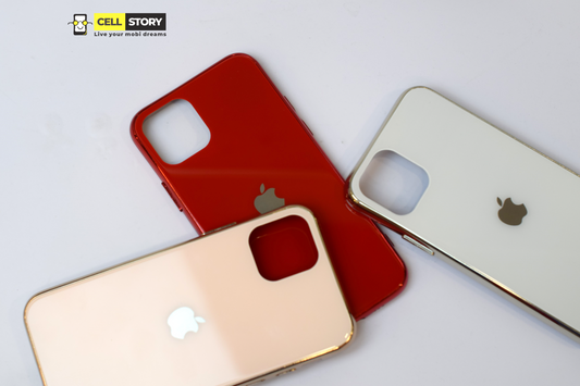 Gold Glass case for iphone 11 pro
