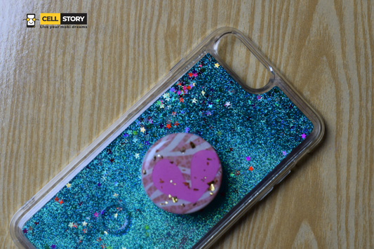 IPhone 7/8 Plus Soft Glitter Case – Blue